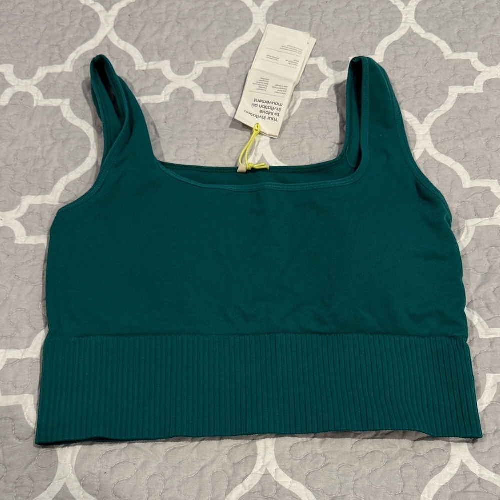 H&M Move Deep Green Sports Bra Sz L